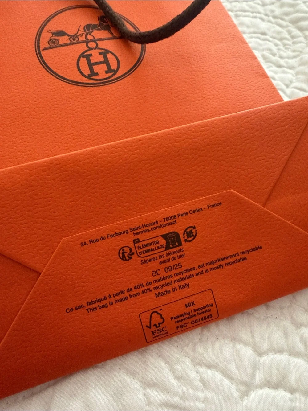 Small Orange Gift Bag - Signature Orange